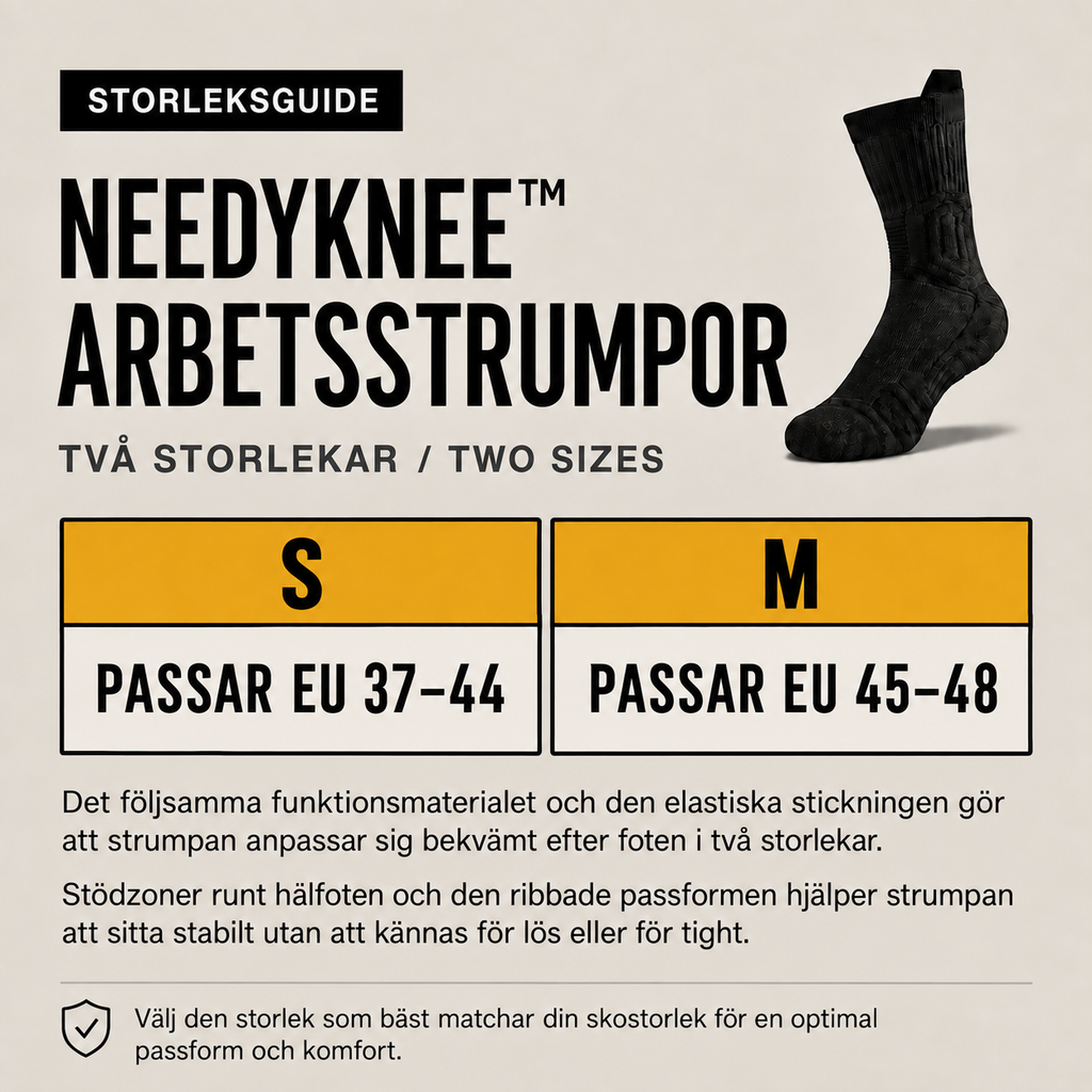 Needyknee™ Arbetsstrumpor